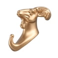 thumbnail image 3 of Gancho de resina con forma de animal para colgar en la pared, gancho decorativo para abrigo, toalla, llave, cabra dorada, 3 of 14