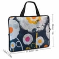 thumbnail image 2 of AWERP Flowers Circles Soft Details Laptop Handle Bag Computer Protect Case Tablet Cover Neoprene 15inch, 2 of 5