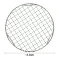 thumbnail image 4 of BUYISI Filet de Barbecue Rond en Acier Inoxydable 15cm-60cm avec Pied, Grille de Refroidissement, Support de Barbecue pour Camping Extérieur 16.5cm, 4 of 5
