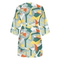 thumbnail image 5 of Vestidos Casuales de Verano Con Cordón de Media Manga Y Cuello en V Con Botones Estampados en La Parte Delantera Para Mujer Odeerbi ODB116226, 5 of 5