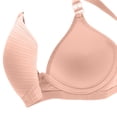 thumbnail image 4 of ManxiVoo Side Folded Full Coverage Wireless Bra for Women Soft Lightweight Support Minimizer with Wide Band M Size Pink, 4 of 7
