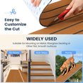 thumbnail image 5 of KROAK Boat Decking with Strong 3M Adhesive, 94'' x 35'' 6mm Thick EVA Foam Boat Flooring Waterproof Non-Skid for Motorboat RV Yacht / Ramps / Stair Steps, Brown, 5 of 8