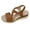 1-Brown, variant on Espadrilles Wedge Sandals for Women Open Toe Wide Width Casual Slide Shoes Platform Buckles Sandal Ankle Strap Open Toe Sandal Grey Size 9