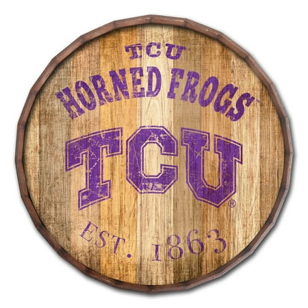 - TCU Horned Frogs 24'' Established Date Barrel Top - No Size