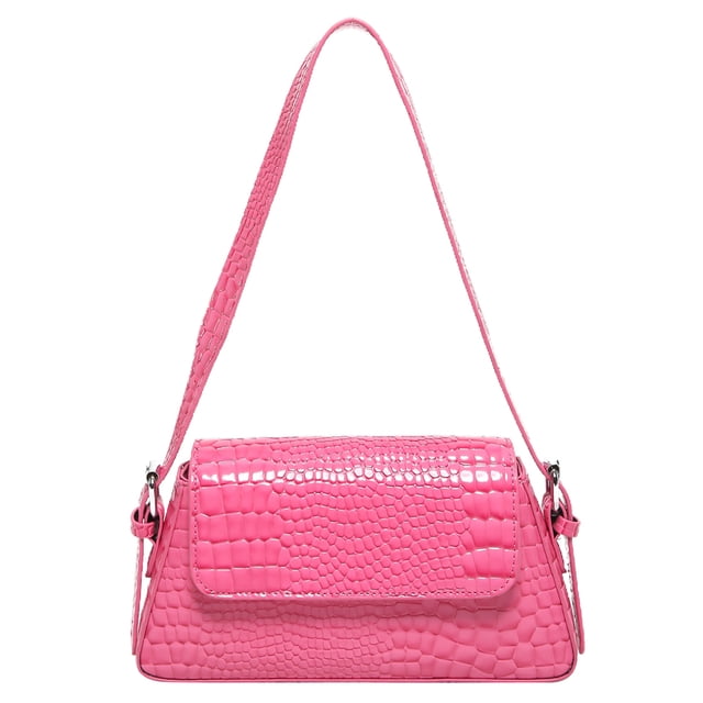 Bolso Mano Pequeño Cuadrado Compras para Mujer Con Solapa Charol PU