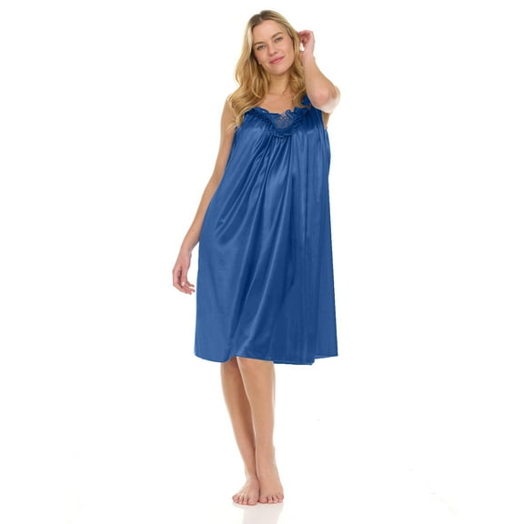 Cqxid525 Summer clearance sale! Women's Cotton Short Sleeve Nightgowns Womens Pajamas NightGowns for Women Sleeveless Satin Nightshirt for Women Wide Strap Plus Size Ultra-Soft Nightgown Sleep Dress