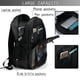 thumbnail image 4 of Balery Black And Gold White Horse Mochila con carga USB para hombre y mujer - Mochila impermeable y antirrobo para portátil con puerto USB para viajes, trabajo, estudios y universidad, 4 of 7