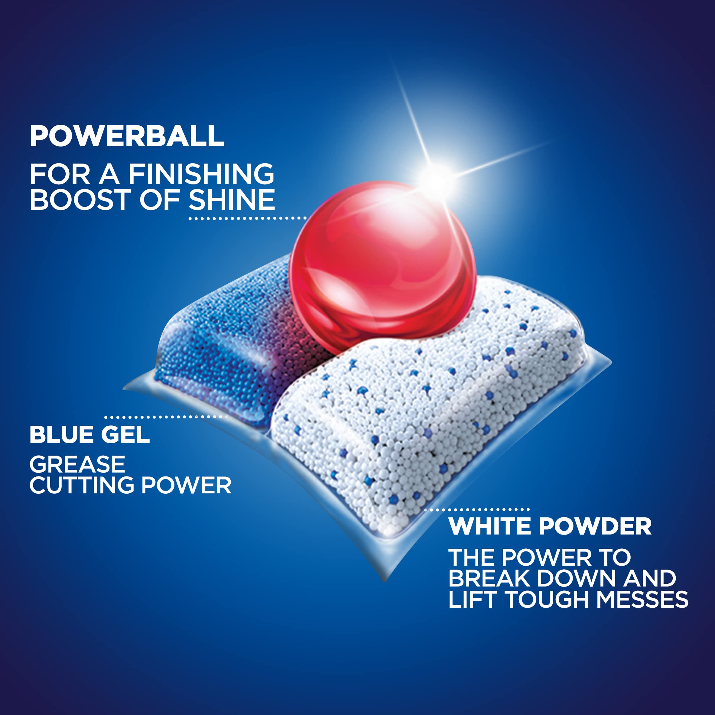 Finish Power - 43ct - Dishwasher Detergent Tablets - Powerball (Pack of 10)