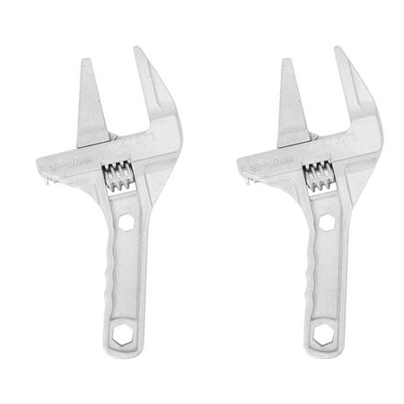 

FRCOLOR Adjustable Wrench Wide Wrench Jaw Pipeopening Stubby Wrench Spanner Open Basin Spanner Spanner