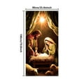 thumbnail image 3 of Christmas Door Cover Decorationes Jesus Nativity Scene Christmas Fabric Door Decoration Hanging Front Door Banner Party Backdrop Photo Background Winter Holiday New Year Xmas Home Party Decor, 3 of 9
