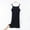 Black, variant on Slip Dress for Women Sleeveless Round-Neck Long Sleepshirt in Modal Blend for Plus Size with Lining, Casual Loungewear and Layering Piece