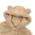 thumbnail image 3 of ZyeKqe Winter Baby Clothes Warm Fleece Thick Onesie Ear Hooded Jumpsuits Newborn Boys Girls Romper Kids Coats Jackets, 3 of 4