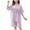 Purple, variant on Kovlvoll Teen Girls Summer Pajamas Sets Solid Color Thin Home Clothes Child Ruffle Short Sleeve Tops with Knee Shorts