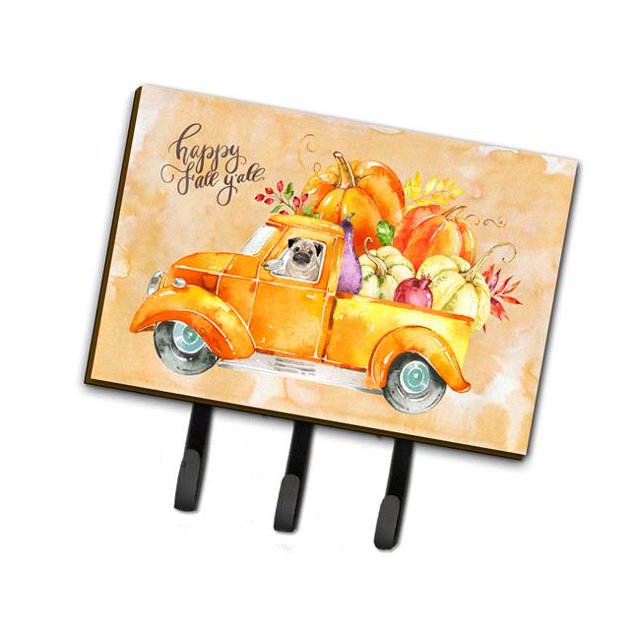 Carolines Treasures CK2675TH68 Porte-Laisse Ou Porte-Clés Pug pour Récolte d'Automne