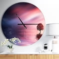 thumbnail image 2 of DesignArt Astonishing Lonely Tree with Birds Large Wall Clock, 2 of 2