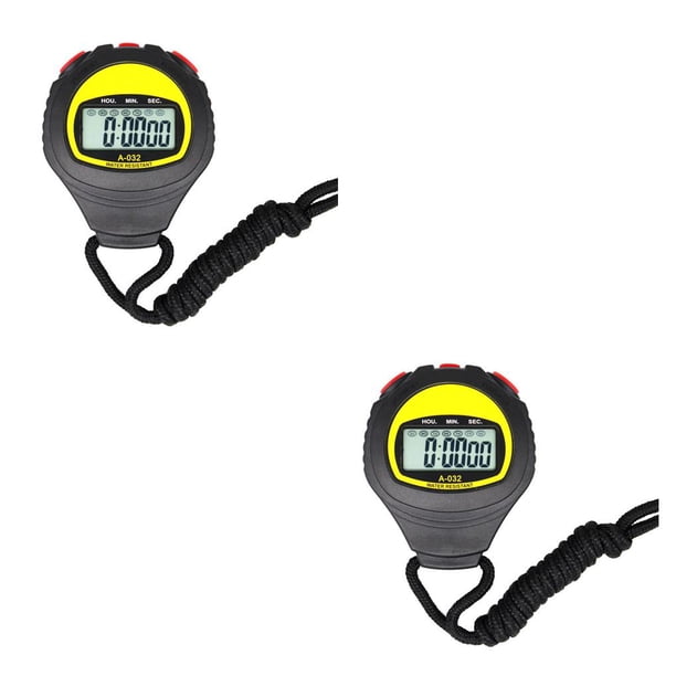 Sidaley Sports Stopwatch Electronic Digital Outdoor Handheld Racing Referee Stop Timer Climbing Athletes Chronograph Watch Timing No.0 2piezas