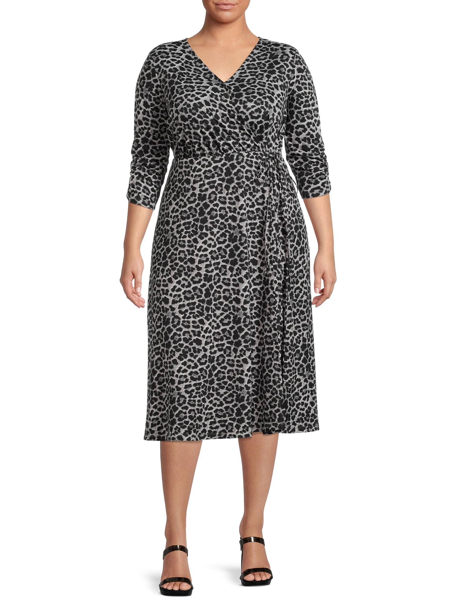 Faux Wrap Dress - Walmart 