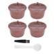 thumbnail image 5 of Cápsula De Café Con Función De Espuma, Filtro De Café, Reutilizable, 6 Unidades/juego Para Espresso De Oficina En Casa Cergrey Refillable Coffee Capsules, 5 of 8