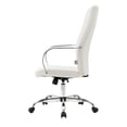 thumbnail image 2 of Pemberly Row Modern High-Back Leather Conference Office Chair in White, 2 of 7