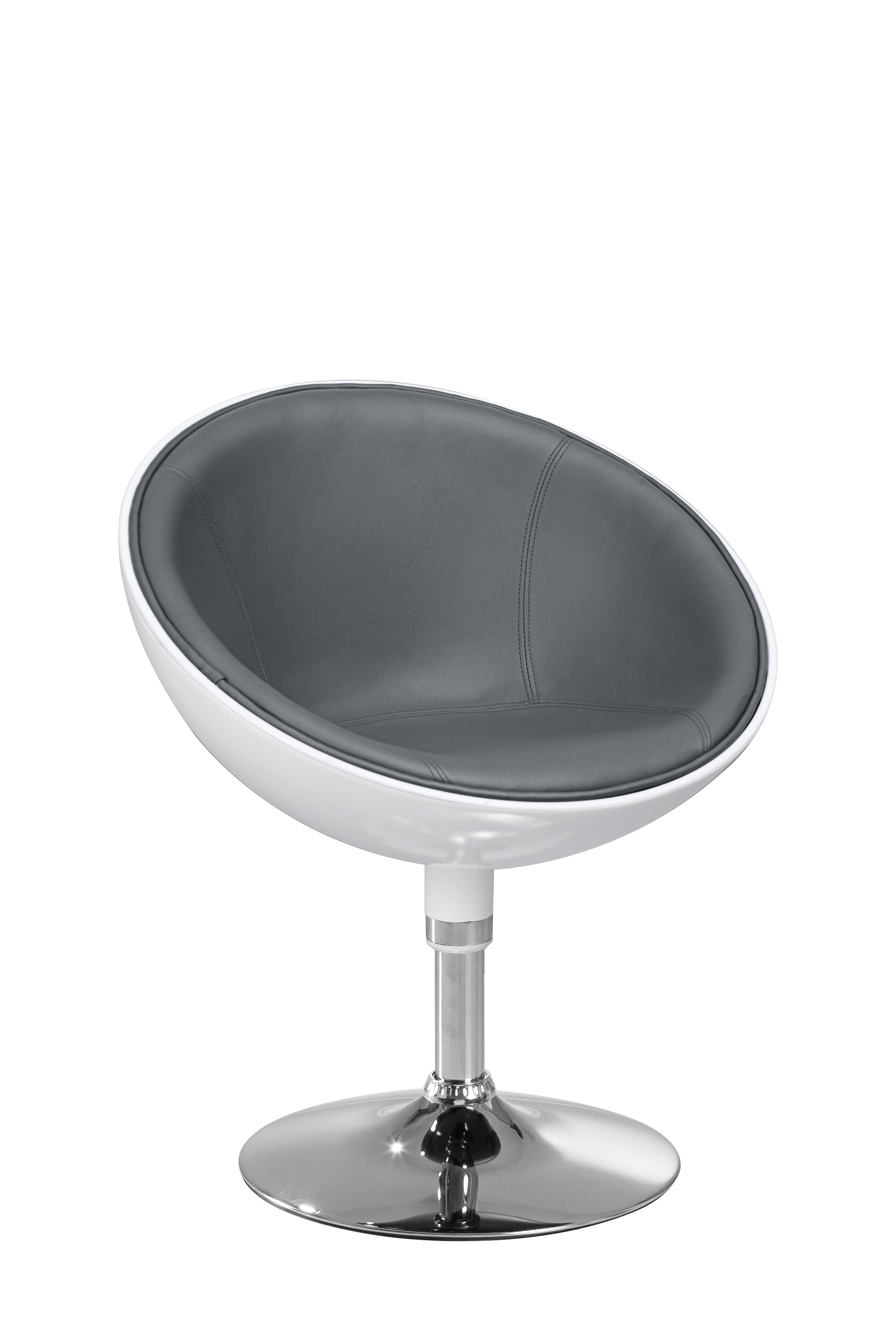 Best Master Furniture Wesley Swivel Retro Lounge Chair, Grey Walmart