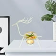 thumbnail image 4 of Candelabro con forma de ciervo, candelabro moderno con quemador de aceite esencial blanco, 4 of 9