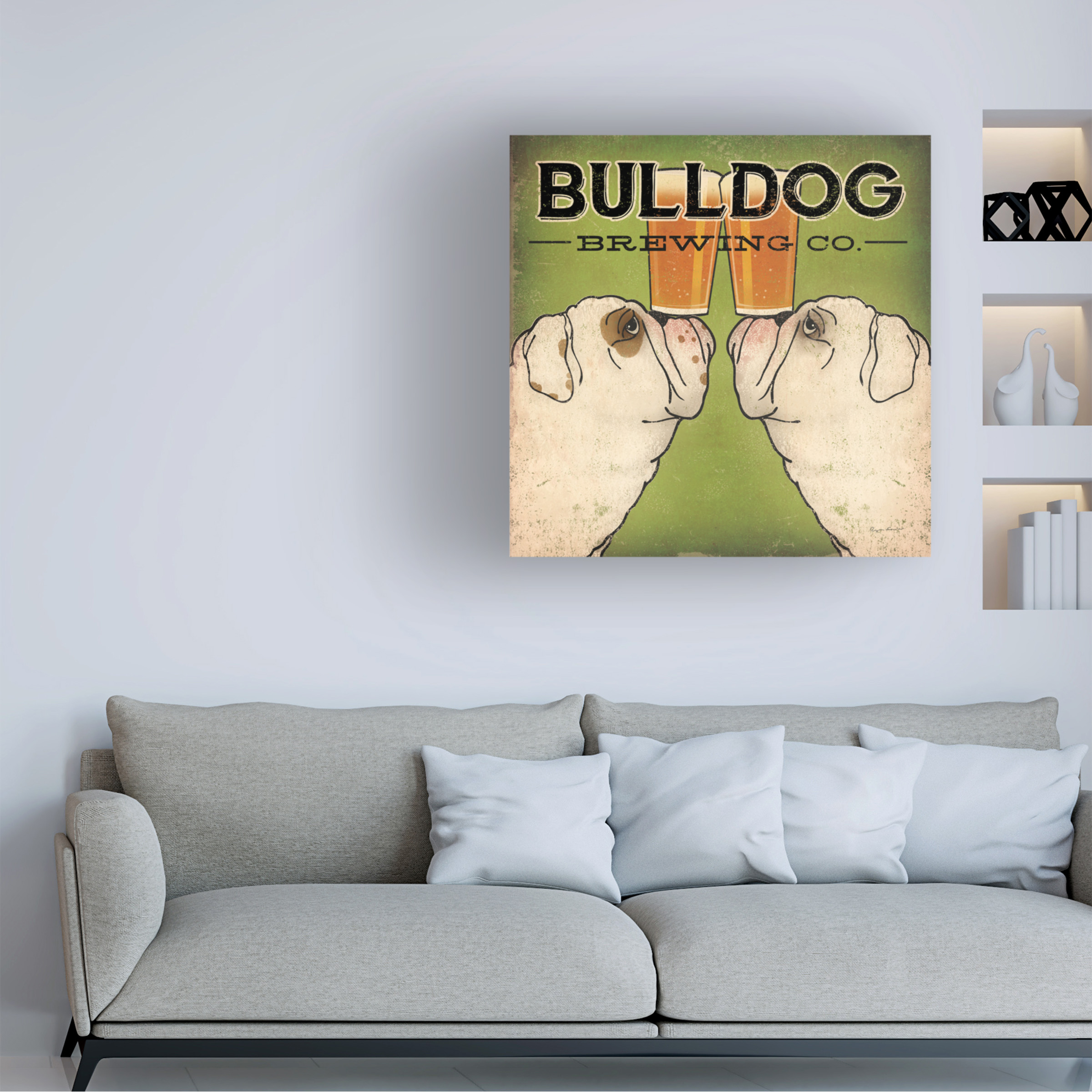 Trademark Fine Art 'Bulldog Brewing' Canvas Art by Ryan Fowler