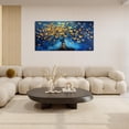 thumbnail image 3 of Aaroca Blue Canvas Wall Art Golden Butterfly Tree Pictures Wall Decor Master Over Above Bed Unframed Artwork Paintings Home Office Decorations for Living Room Bedroom Dinning Room Kitchen, 3 of 3