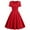 Red, variant on Women Party Casual Solid Short Sleeve 1950s Evening Party Prom Dress Womens Dresses Womens Fashion Casual Summer Hinge Dress Long Dresses for Women Casual Summer Work Dresses for Women Denim Dress for