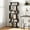 Black, variant on 6 Tier Geometric Bookcase, Modern Room Divider and Display Shelf, S-Shaped Bookshelves and Bookcases, Wood Decorative Storage Shelving, 64" Tall Staggered Bookshelf (1, Rustic Brown)