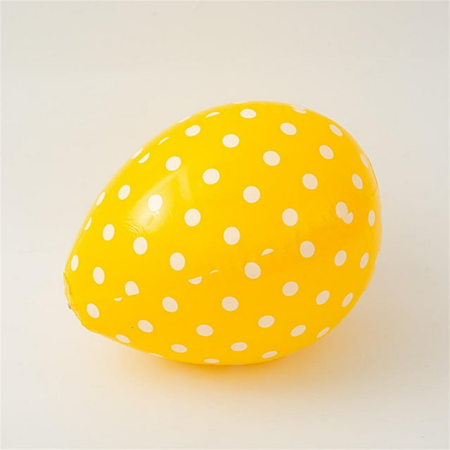 Ballon Œuf de Pâques Gonflable 30x35cm PVC Coloré Grand Ballon Œuf de Pâques Décorations Intérieures Extérieures Fournitures de Fête à la Maison