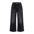 thumbnail image 4 of LAJPXKHY Womens Wide Leg Pants Jeans Casual High Waisted Loose Fitted Stretchy Trendy Streetwear Ankle Denim Pants with Pockets, 4 of 7