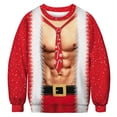 thumbnail image 5 of Suéteres navideños feos, jerséis verdes, sudaderas con estampado divertido en 3D para fiestas navideñas, sudaderas para fiestas, cumpleaños, Navidad 2025, 5 of 5