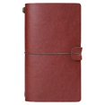 thumbnail image 1 of Cuaderno portátil A6, Bloc de notas, papelería, regalo, diario de viaje, rojo vino, 1 of 5