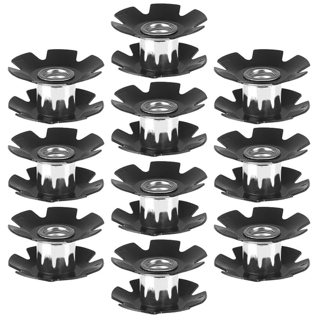 Raindrops 10Pcs Mountain Bike Front Fork Alloy Black Rigid Sunflower Design for Bicycle Maintenance