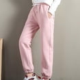 thumbnail image 3 of Pantalones De Chándal Para Mujer Con Forro Polar, Pantalones Deportivos, Pantalones Harén Informales, Color Rosa XL Sunnimix Pantalones de mujer con forro polar, 3 of 8
