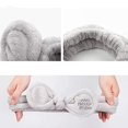 thumbnail image 3 of Veeki 2pcs Fashion bow hair band girl makeup wash hair band rabbit ears hair band headband hair accessories suitable for face makeup SPA mask hair band (2)-0518, 3 of 4