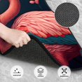 thumbnail image 3 of Pofeuu Colorful Floral Flamingo Print Car Foot Mat Set of 4 Pieces - All-Weather Full Set Floor Mats for Cars Trucks SUVs, 3 of 7