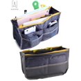 thumbnail image 3 of Gustave Travel Insert Handbag for Women, Cosmetic Makeup Purse Insert Liner Pouch Organizer Bag in Bag with 13 Pockets Functional "Gray", 3 of 10