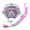 Pink, variant on Scubas Diving Snorkels Face Mask Professional Scubas Diving Masks Snorkeling Set Diving Mask Snorkeling Equipment