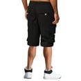 thumbnail image 5 of GHSOHS Cargo Shorts for Men Summer Zipper Fly Casual Shorts Cropped Pants Lightweight Work Long Shorts Big and Tall Cargo Shorts with Multi Pockets,Black 3XL, 5 of 7