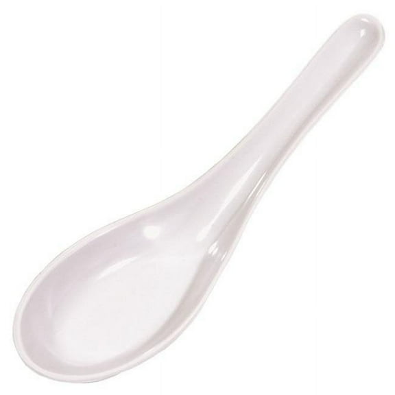 Town Food Service 22801 1 Oz. Melamine Soup Spoon - White