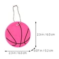 thumbnail image 2 of BEADCEST 6Ud Llavero Reflectante De Baloncesto Plástico Para Y Visible, 2 of 8
