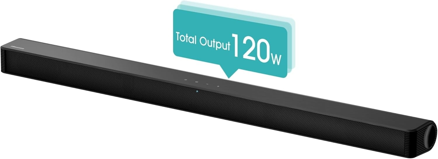 Hisense 2.0 Channel 120W Soundbar, Bluetooth and Roku Ready TV (HS205G)