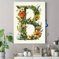 thumbnail image 4 of Qisvanset Framed Canvas Wall Art 12x16 Inch Green Alphabet Educational Kids Nursery Wall Art Print, 4 of 5