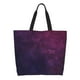 thumbnail image 1 of Fotbe Black Dark Blue Purple Bolsa Tote Estética de Lona con Estampado para Mujer - Bolsa Reutilizable de Hombro Casual para Vacaciones, Compras, Trabajo y Gimnasio, 1 of 8