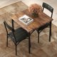 thumbnail image 5 of Juego de Mesa y Sillas de Comedor para 2, Mesa de Cocina Compacta con 2 Sillas Tapizadas en PU, Juego de Muebles de Comedor Que Ahorra Espacio para Espacios Pequeños, 5 of 7