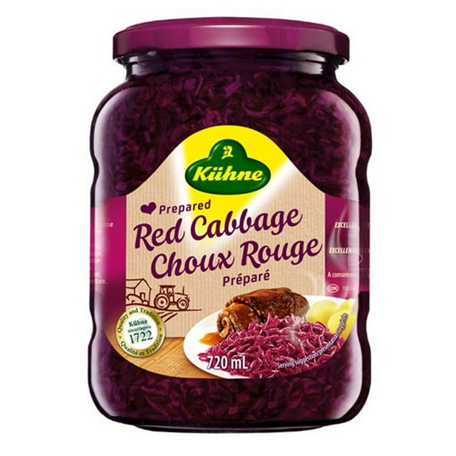 Kühne Chou Rouge Préparé – Sans Allergènes, 720 ml