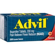 (2 pack) (2 pack) Advil® Pain Reliever/Fever Reducer (Ibuprofen) 200mg Tablets 200 ct Box, 200 CT