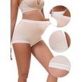 thumbnail image 3 of DARING DIVA Women's Plus Full Coverage High Waisted Ice Silk Underwear L Light Pink, 3 of 6