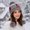 Khaki, variant on Women's Girls Cute Winter Cozy Earflap Knitted Pom Pom Ski Cap Hat Beanies (Khaki)